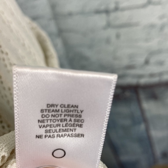 A.L.C. Soft Knit Open Knit Dress Cream White Sz S Designer Bride Bridal Vacation - Picture 8 of 16